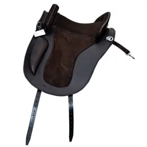 Sillín de montar a caballo español sin árbol, de alta calidad, de cuero, 2023 - Product Image 1