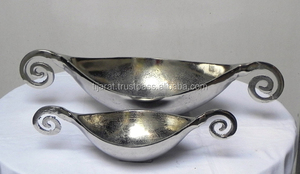 Plateau décoratif en aluminium de service de forme moderne et élégante pour la décoration de table à manger de mariage avec logo personnalisé - Product Image 3