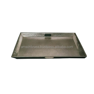 Venta caliente Bandeja de servicio de plata Diseño rectangular Comida y bebida Bandeja de servicio de metal Restaurante Bandeja de servicio de comida estándar - Product Image 3