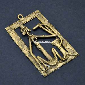 Bell Metal Alloy <b>Frame</b> Wall Home Decoration Hanging Tribal Art Mural - Product Image 6