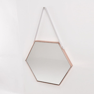 Miroir mural de luxe à effet cuir, Large entrée - Product Image 6