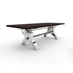 Хромированный промышленный коленчатый стол