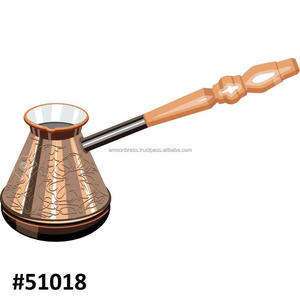 หม้อกาแฟตุรกีแบบพิมพ์ลายตกแต่ง ทำจากทองแดง - Product Image 6