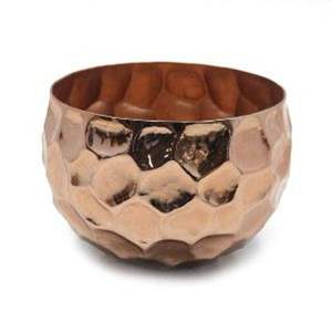 Diseño de lujo Atractivo Acabado Chapado en cobre Cuencos de aluminio Cuenco para servir para restaurante y mesa de hotel Propósito superior Metal - Product Image 1