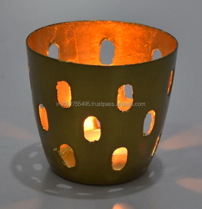 Porte-bougie chauffe-plat en métal moderne fait main IHA – Éclairage d'ambiance élégant pour la décoration intérieure - Product Image 5