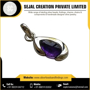 Colgante de piedras preciosas de Plata de Ley 925 a la moda, joyería elegante con patrón de números, colgantes elegantes de proveedor de confianza - Product Image 4
