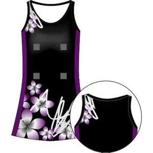 Groothandel Fabriek Prijs Gesublimeerd Slim Fit Custom Vrouwen Netbal Jurken