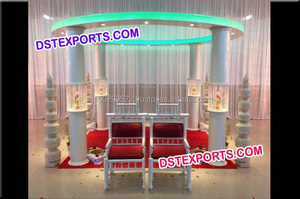 Mandap de mariage moderne en cristal, fabricant de Mandap de mariage, Mandap Jali en cristal, Pays-Bas - Product Image 3