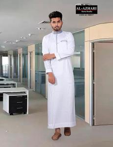 Nouvelle mode traditionnelle arabe Kandura / Thobe, tenue quotidienne et de fête - Product Image 4