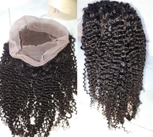 Perruque Full Lace Wig en Cheveux Humains 100% Bouclés Profondes Attachée à la Main avec Meilleure Compétence Dentelle Transparente-Meilleur Style Vague Profonde - Product Image 2