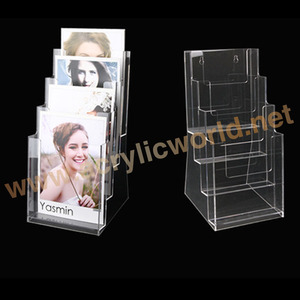 Présentoir de comptoir en acrylique pour brochures – Support de présentation de dépliants et magazines – Vente en gros directe fabricant - Product Image 3