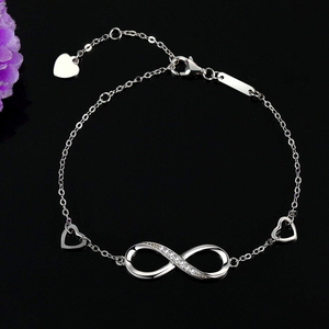 <span class=keywords><strong>Infinity</strong></span> <span class=keywords><strong>Bracciale</strong></span> In Argento Sterling 925 Regolabile Cz <span class=keywords><strong>Infinity</strong></span> Braccialetto - Product Image 3