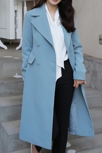 De alta calidad de la venta al por mayor las mujeres camello hecho a mano abrigo de lana - Product Image 2