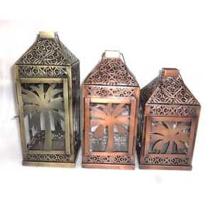 Lanternes de bougies en filigrane avec verre, nouveau Design de décoration pour la maison et noël - Product Image 3