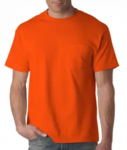 Oem Factory Supply Drop Shipping Cvc 5XL 180G Katoen Elastische Mannen T-shirt Effen T-shirts Oversized T-shirt Plus Size T-shirts
