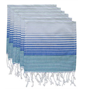Tea Towels Dish Towel Kitchen With Cute Fringes Pink Blue Colors Available Set of 6 - Product Image 5