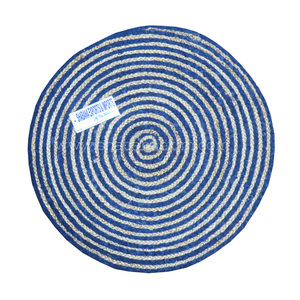 Alfombra de yute trenzada a mano para puerta de entrada de Hotel, de diseño moderno, para cama y habitación, redonda, para Cocina - Product Image 5