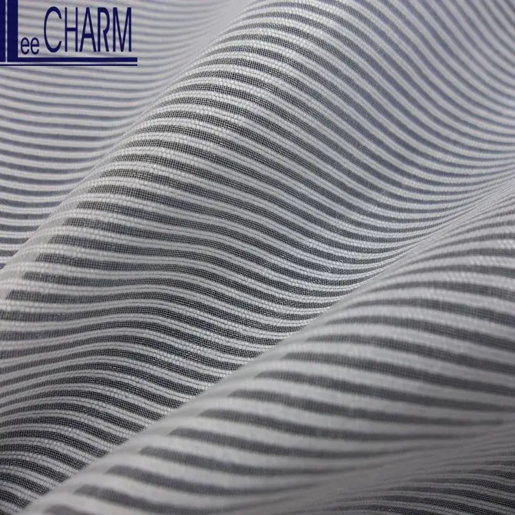 LCSH087 модная ткань в полоску из органзы 100% полиэстер