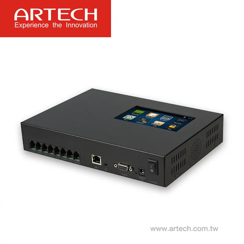 ARTECH AQ4L - 4 lines stand-alone recorder with SD card , LAN, recording announcement and answering machine