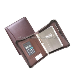 Carpeta de anillas personalizable, cuadernos de cuero, cuaderno de anillas de cuero a precio competitivo - Product Image 1