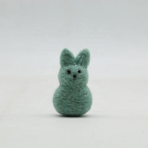 ECS-015 de lana de Nueva Zelanda para mujer, lana de Guinea, fieltro por Artesanías vestidas y con diseño de conejo de fieltro, respetuoso con el medio ambiente, 100% - Product Image 2