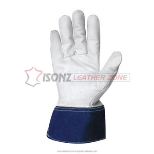 ถุงมือทำงานหนังกันลื่น OEM/ODM ทนทาน พร้อมข้อมือป้องกันความปลอดภัย ขนาด 10 นิ้ว ปราศจากน้ำยาง - Product Image 2