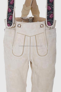 Trachten traditionnel bavarois Oktoberfest maternité Lederhosen pour hommes grande taille Anti-rides daim Shorts brodé allemand - Product Image 4