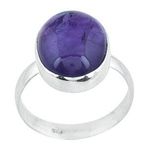 Anillo de piedras preciosas de forma ovalada genuina, Plata de Ley 925 sólida, joyería de amatista hecha a mano, mayorista, fabricación POR CASA DE PLATA - Product Image 2