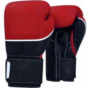 Puissant usines étiquette Privée gants de boxe personnalisé votre logo 16 OZ rouge noir gants de boxe - Product Image 1