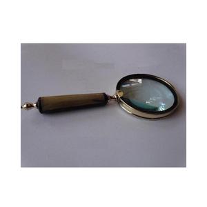 Lupa con mango de cuerno hecho a mano, acabado en níquel, regalos para hombres, lupa con accesorios de latón, lupa para leer periódicos - Product Image 2