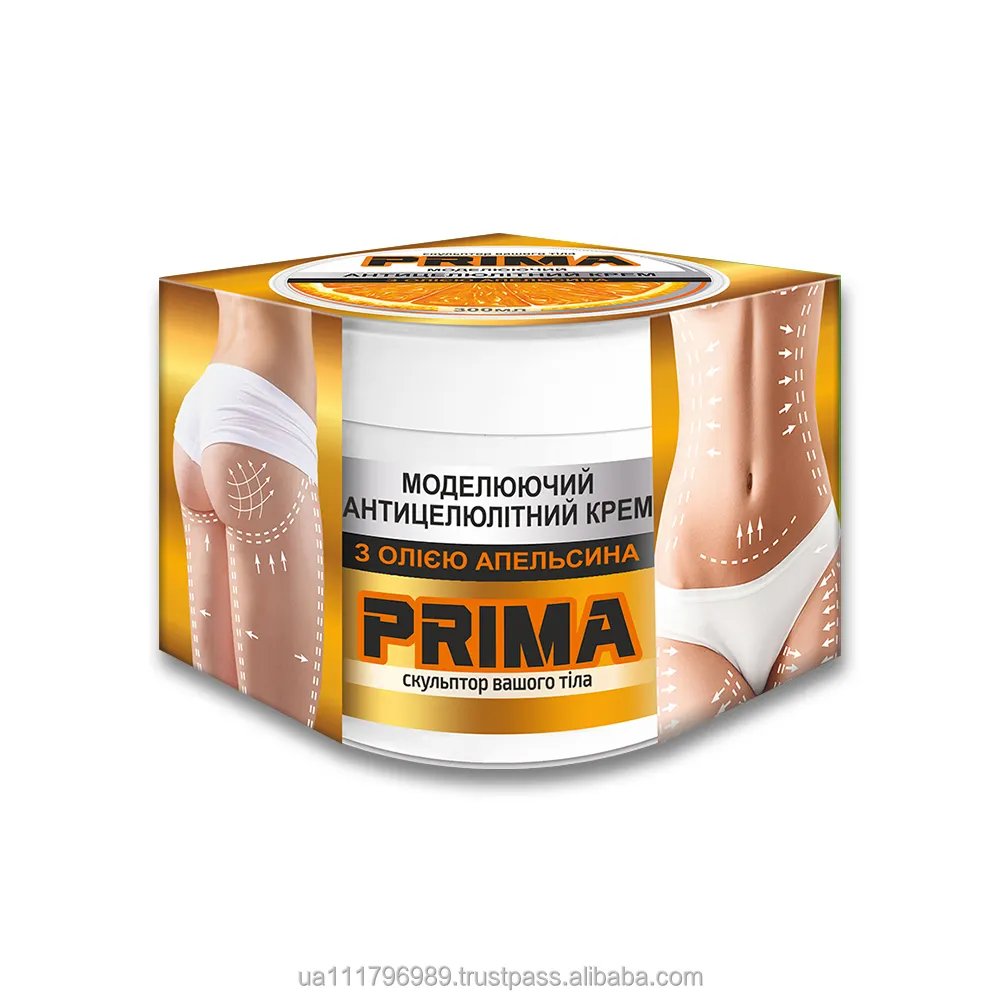 PRIMA modeling crema anticellulite con olio d'arancia per prodotti per la cura personale del corpo per migliorare la forma del corpo scatola di etichette Private