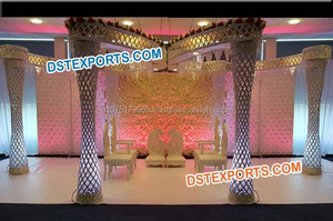 Mandap de cristal de fibra con estilo de mariposa, último mandril de cristal de corte de diamante para boda - Product Image 6