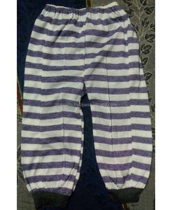 OEM-pantalones de algodón para niños, diseño a rayas, compras en línea, venta al por mayor, de alta calidad, pantalones de algodón teñido de hilo, pantalón harén infantil - Product Image 2