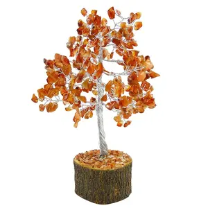 Árbol Artificial de Reiki, piedra cornalina amarilla - Product Image 1