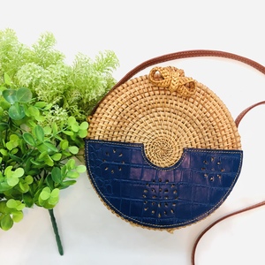 กระเป๋าหวายพร้อมหนังจากเวียดนาม - Product Image 4