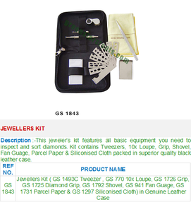 GS 1843 Nouveau kit de bijoutier en acier au carbone avec pince diamantée essentielle pour la fabrication de bijoux - Product Image 2