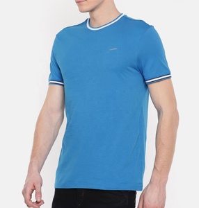 Camisetas de Manga Corta para Hombre, 100% Algodón, Cuello Redondo, 220 Gramos, Tela Jersey, Diseño Liso, Colores Personalizados, Logotipo - Product Image 4
