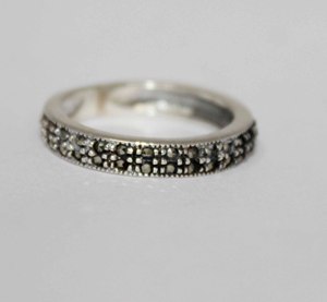 Precioso anillo de Plata de Ley 925 puro con piedras preciosas de marcasita, joyería para fabricante de joyería de boda - Product Image 2
