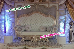Corne du roi Royal en laiton, canapé de mariage asiatique,, neuf Design, assemblage autonome - Product Image 6