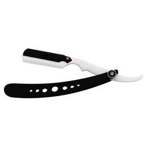 Maquinilla de afeitar desechable PRESTIGE RAZOR para hombre, maquinilla de afeitar de seguridad, acabado satinado, mango de aluminio, hoja única negra completa para Bikini corporal - Product Image 2