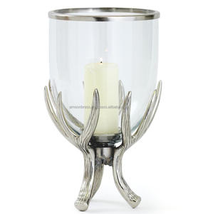 เชิงเทียนโลหะทรงวงรีทำจากเหล็กหล่อบน & ล่าง - Product Image 5