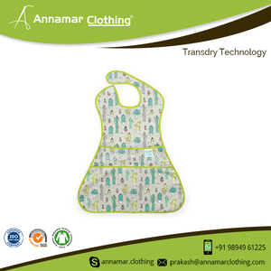 ผ้ากันเปื้อนผ้าฝ้ายทรงสามเหลี่ยมสำหรับเด็กทารก,กันน้ำได้กำหนดโลโก้ได้ตามต้องการ - Product Image 4