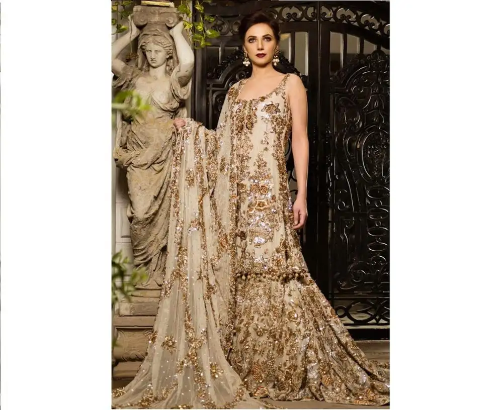 Почти все известные дизайнеры выпускают Новые свадебные платья-Макси, Пакистанская коллекция для свадьбы, новый дизайн
