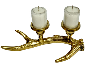 Portavelas de metal de lujo de oro nuevo - Product Image 1