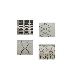 พรมขน100% แบบถักมือสไตล์โมร็อกโกพรมเปอร์เซียพรมลายปักสไตล์อินเดียสำหรับพื้นที่ประตูห้องสวดมนต์ - Product Image 4