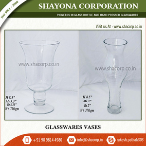 Florero alto de cristal transparente mejor vendido a precio mayorista - Product Image 2