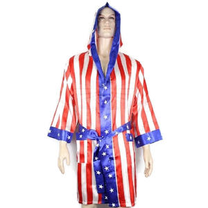 Top Quality Wholesale Price Custom Design Boxing Robe with Hood for Boxing Match - Product Image 5