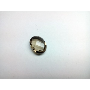 พลอยควอตซ์สโมกกี้ทรงรีขนาด 12x16 มม. สีน้ำตาลธรรมชาติ ผ่านการอบด้วยความร้อน เกรด AAA สำหรับทำเครื่องประดับ - Product Image 4