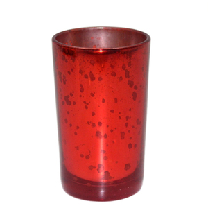Bougie pot dernière 2024 décoration de noël Antique verre rouge votif Design moderne bougeoir pour dessus de table et décor à la maison - Product Image 1