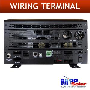 Convertisseur solaire hybride haute efficacité 5000W, double chargeur solaire MPPT 60A, 48V 230V, onde sinusoïdale pure, monophasé, haute efficacité 60A - Product Image 3